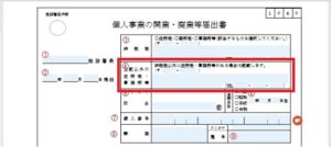 開業届の書き方４